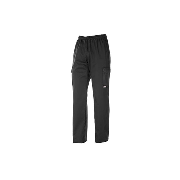 Pantalone unisex Coulisse Leg Pocket - 65% Polyester - 35% Cotton - Black
