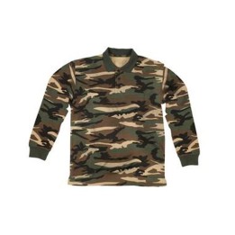Polo piquet manica lunga 100% cotone