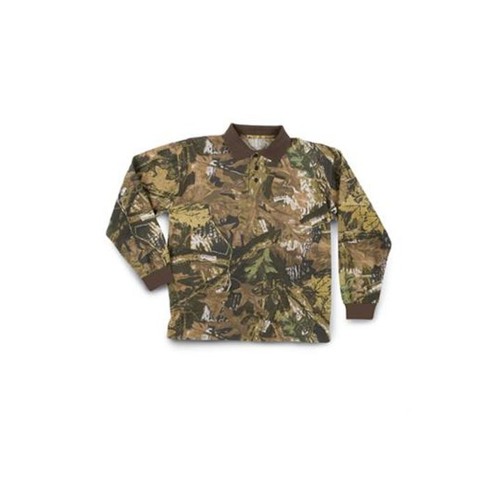 Polo piquet manica lunga 100% cotone Bosco