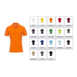 Polo VENICE uomo a manica corta con 3 bottoni in tinta effetto perlato