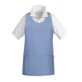 Poncho - 100% Cotton - Light blue