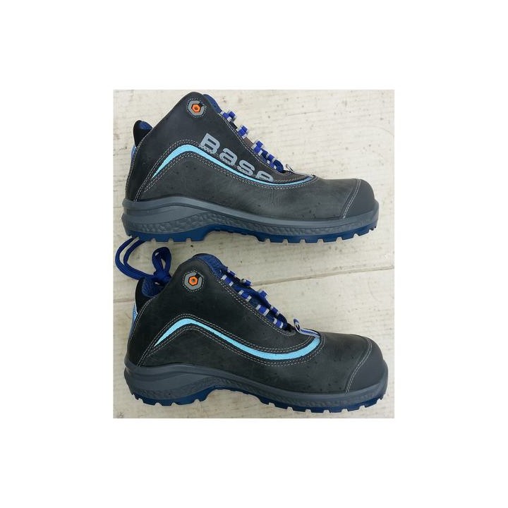 Scarpa alta S3 BASE PROTECTION pelle ingrassata idro puntale e lamina composito