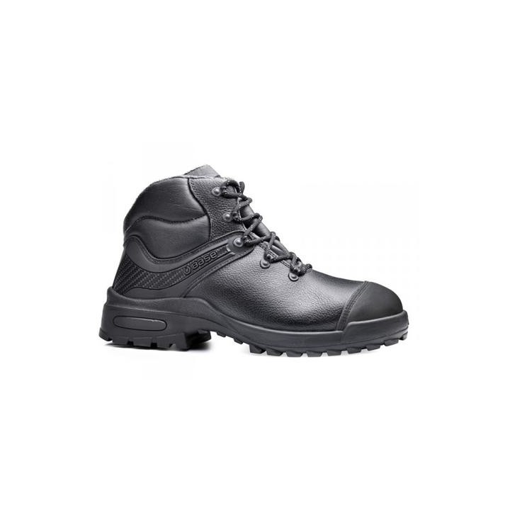 Scarpa alta S3 in pelle con lamina e puntale in acciaio