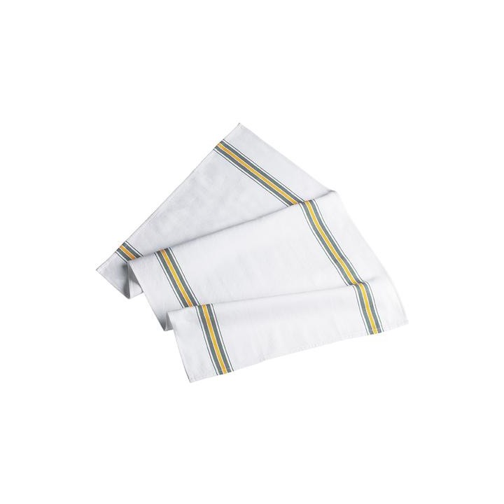 Strofinacci Towel Stripe - 100% Cotton - White
