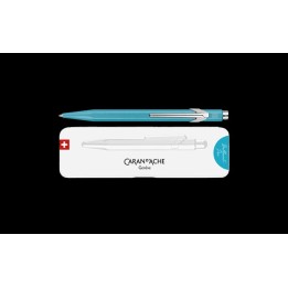 Stylo bille 849™ Colormat-X Turquoise avec étui slimpack