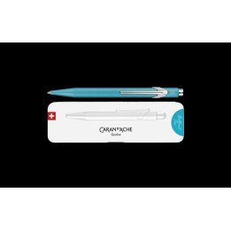 Stylo bille 849™ Colormat-X Turquoise avec étui slimpack