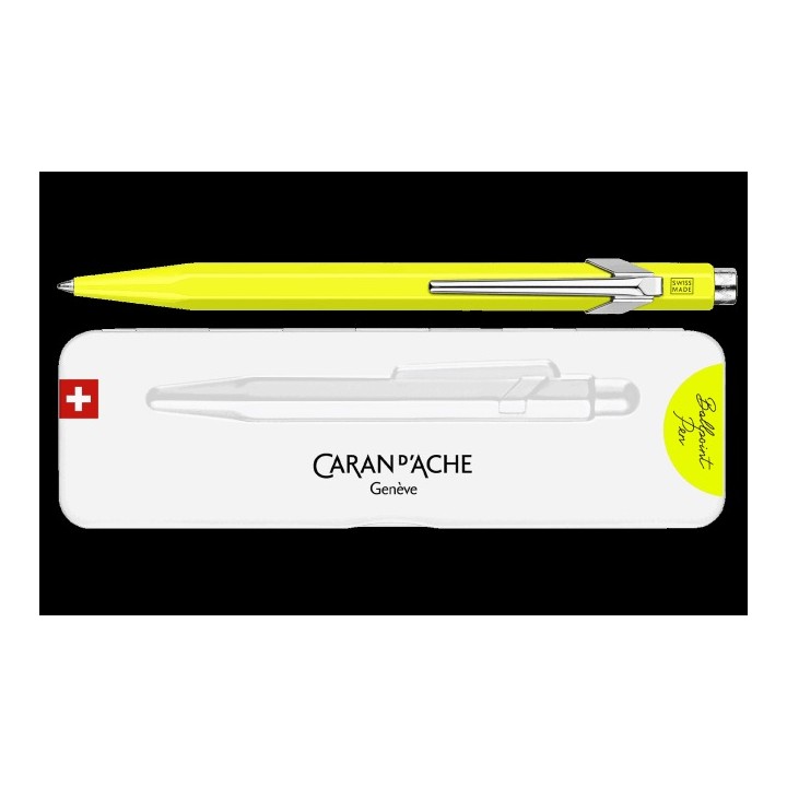 Stylo bille 849™ Jaune fluo avec étui slimpack