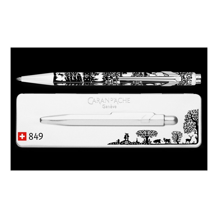 Stylo bille 849™ Totally Swiss - Papier découpé avec étui slimpack