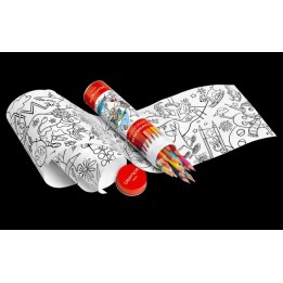 Swisscolor, tube 18 crayons aquarellables e poster