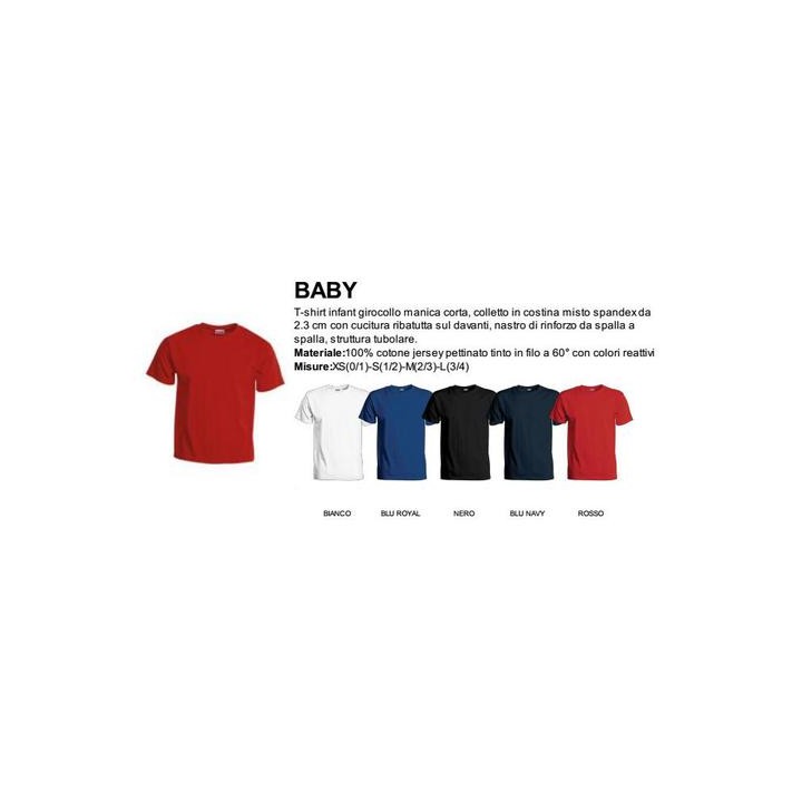 T-Shirt BABY infant girocollo manica corta