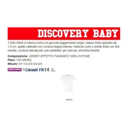 T-Shirt DISCOVERY BABY infant a manica corta con girocollo leggermente ampio