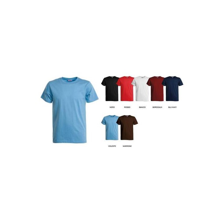 T-Shirt FIT uomo in 100% cotone alta qualità 145 gr/mq