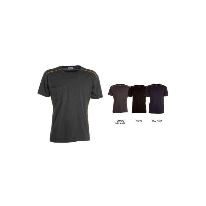 T-Shirt KOCISS con piping reflex 100% cotone jersey pettinato