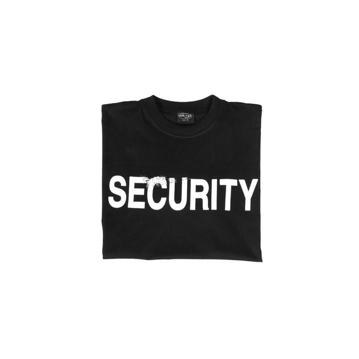T-Shirt manica corta 100% cotone con scritta dietro SECURITY