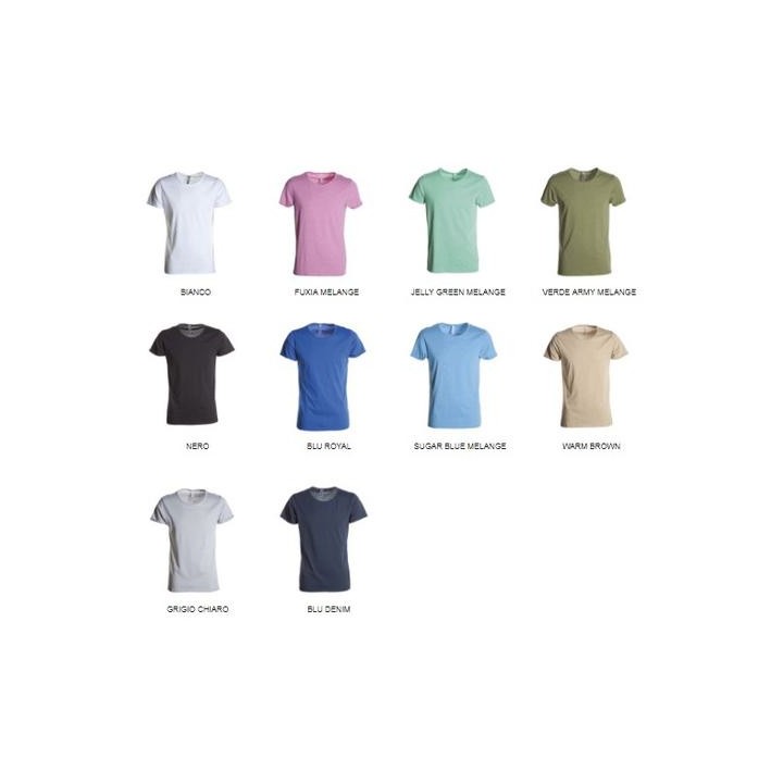 T-Shirt UNDERGROUND manica corta con girocollo leggermente ampio con bordino fine