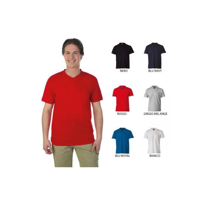 T-Shirt VNECK uomo collo a V manica corta