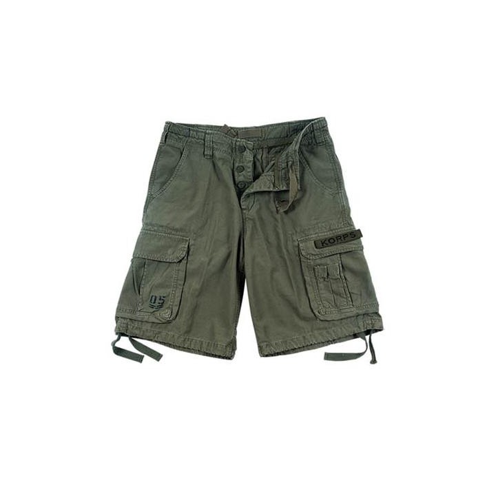 Bermuda AirBorne KORPS in 100% cotone Stonewash