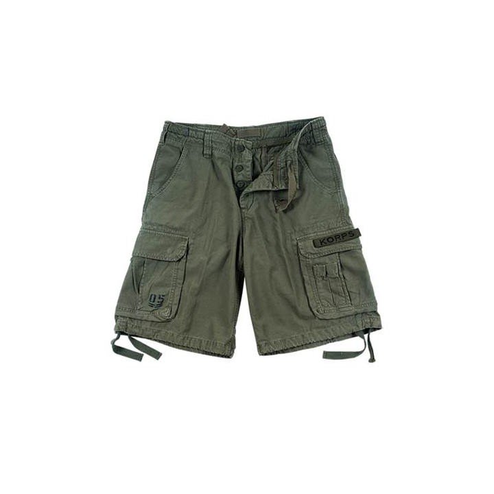 Bermuda AirBorne KORPS in 100% cotone Stonewash
