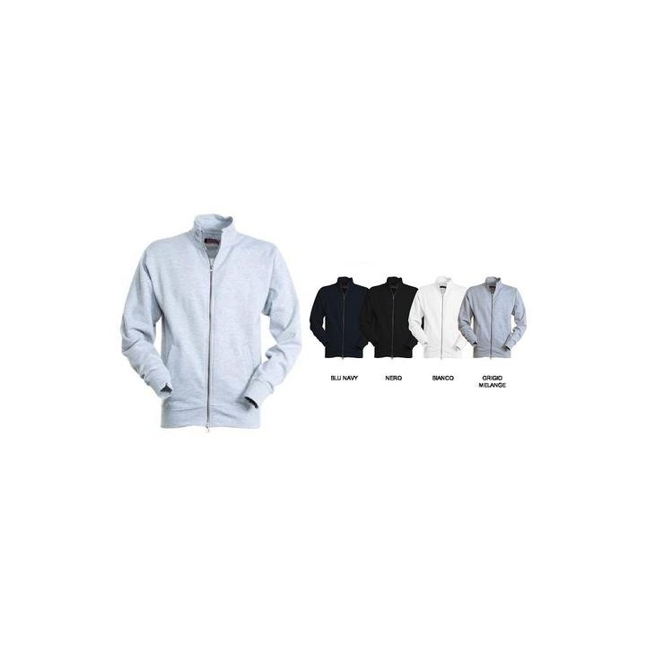 Felpa PANAMA Full-Zip in misto cotone