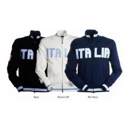 Felpa SPORT uomo, zip intera coperta in metallo con doppio cursore