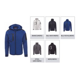 Giacca EXTREME soft shell ergonomica da uomo e manica raglan