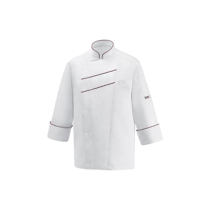 Giacca unisex Line - 60% Polyester – 40% Cotton - Bordeaux Piping