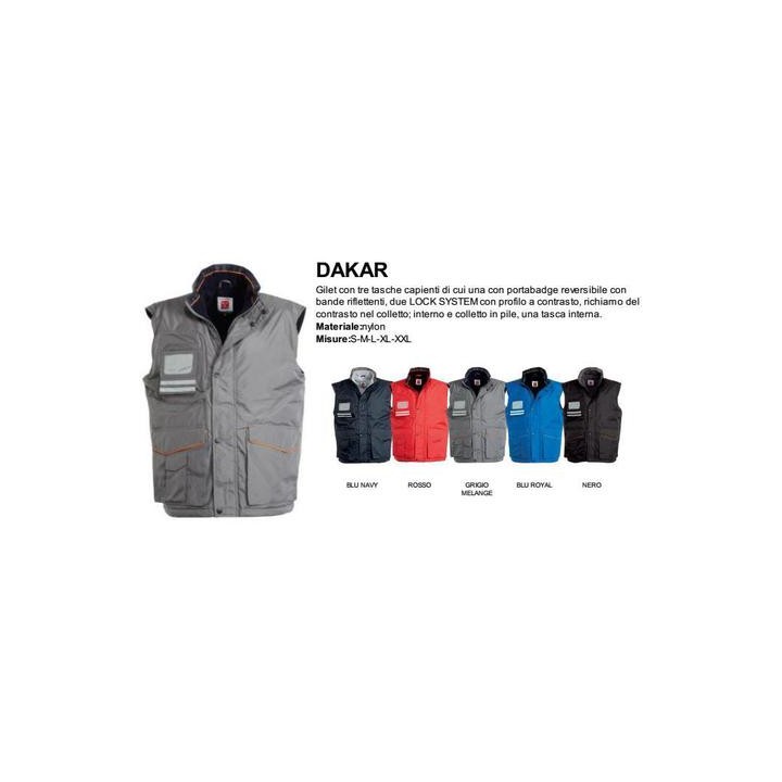 Gilet DAKAR in Nylon e interno colletto in pile