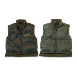 Gilet nylon double face con carniere
