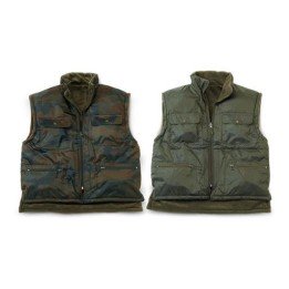 Gilet nylon double face con carniere