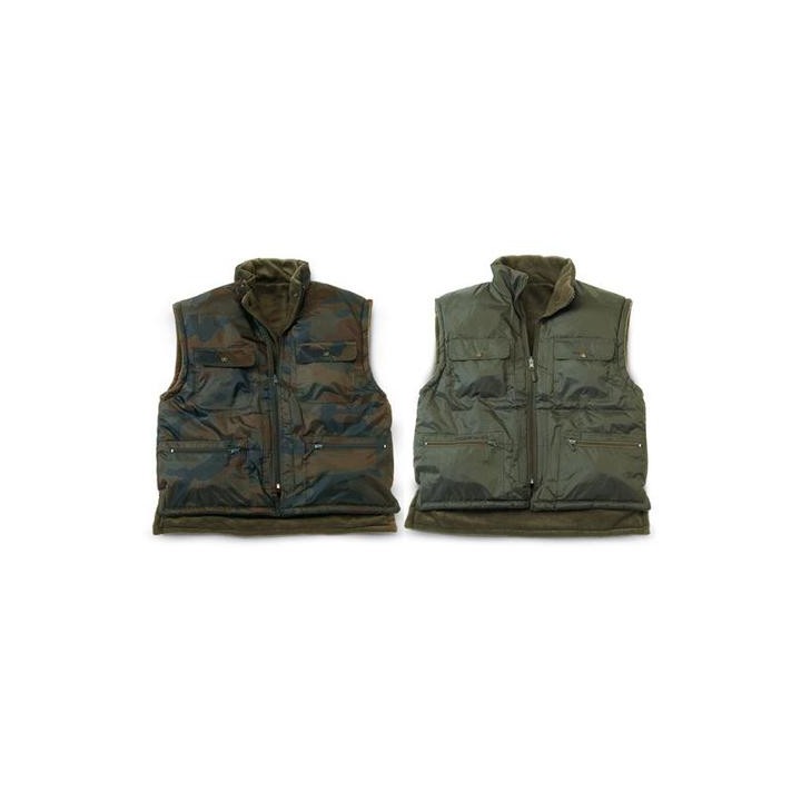 Gilet nylon double face con carniere