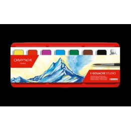 Gouache Studio, boîte métal à 8 couleurs