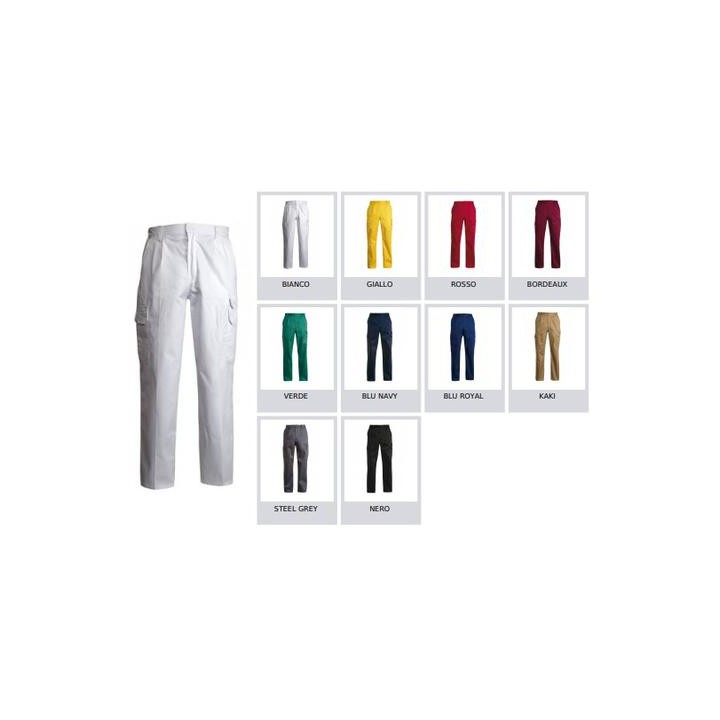 Pantalone CARGO multitasche con elastico e passanti in vita